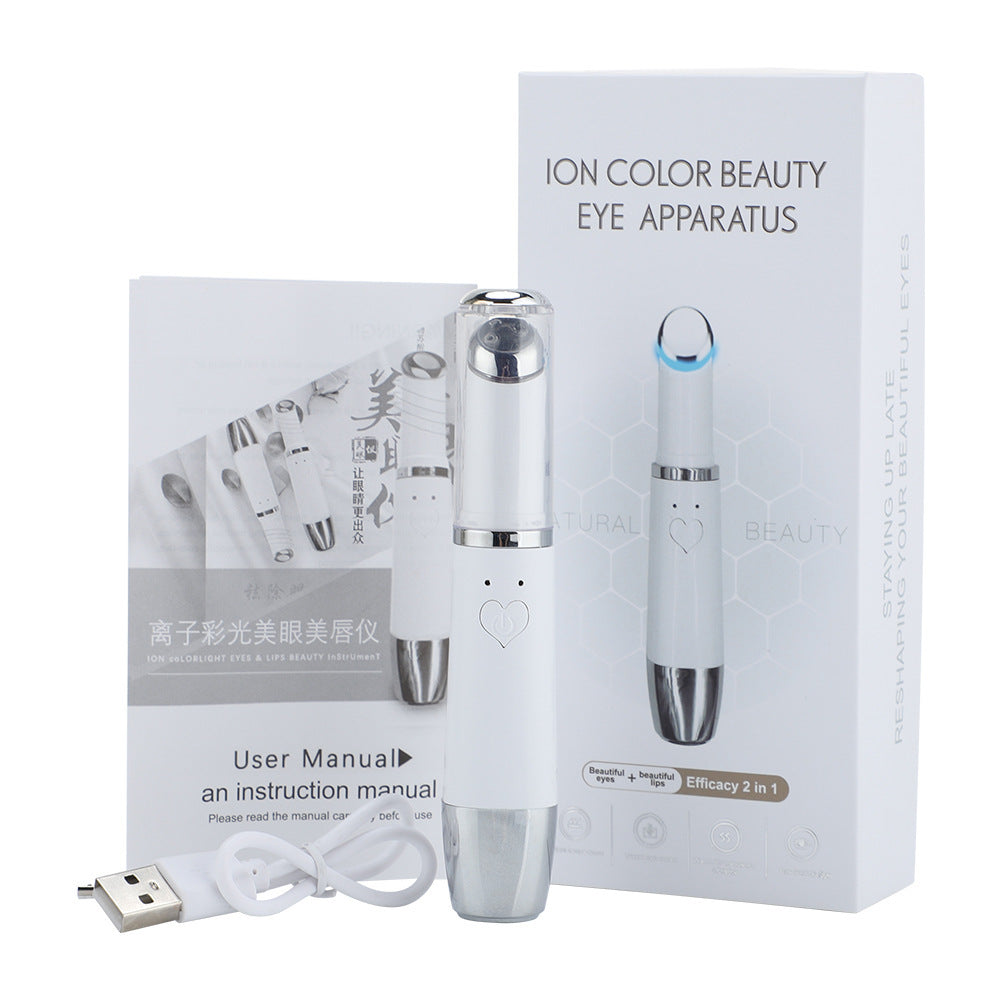 Dispositivo de Belleza para Ojos – Calor, Vibración y Luz Roja y Azul