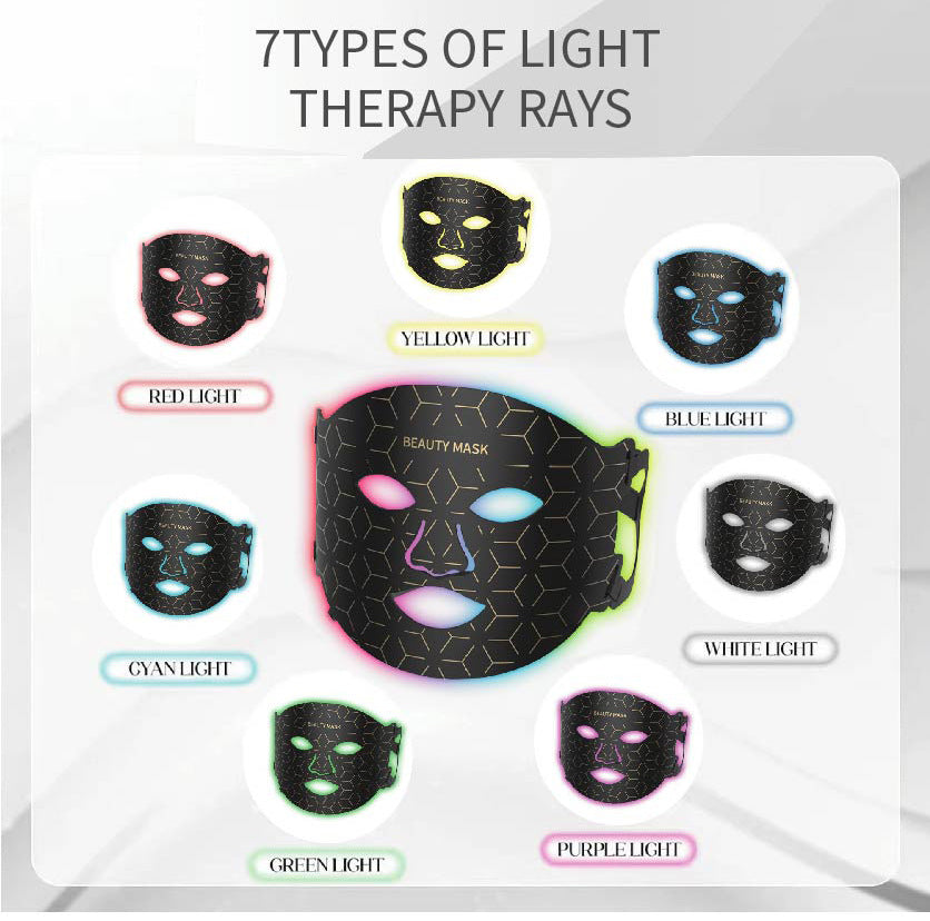 Máscara LED Facial 7 Colores – Fotorrejuvenecimiento en Casa